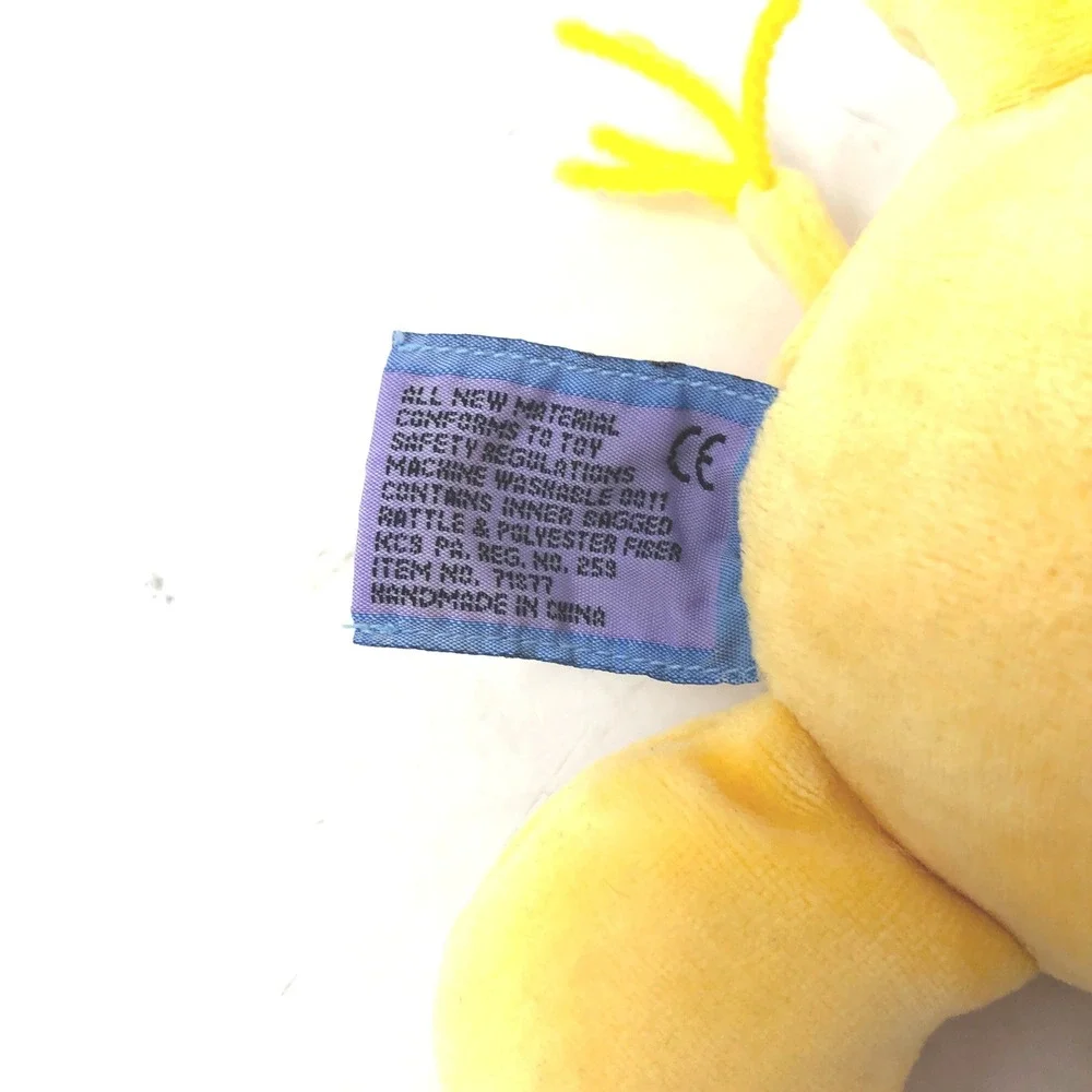 Tallie‎ Target Giraffe Plush Yellow Rattle Purple Spots Small Lovey VTG Y2K